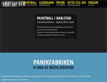 Tablet Screenshot of panikfabriken.se